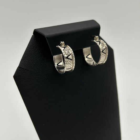 Arracadas de Grecas en Plata