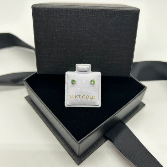 Broquel con Esmeralda Oro 14K