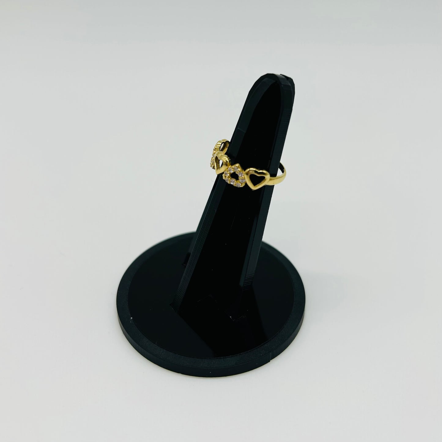 Anillo de corazones Oro 10k