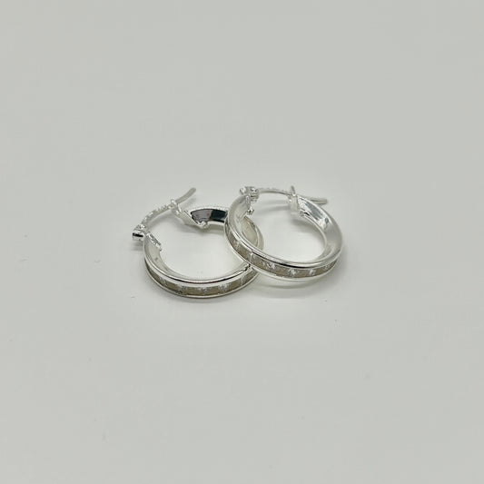 Arracadas con Zirconias de Plata