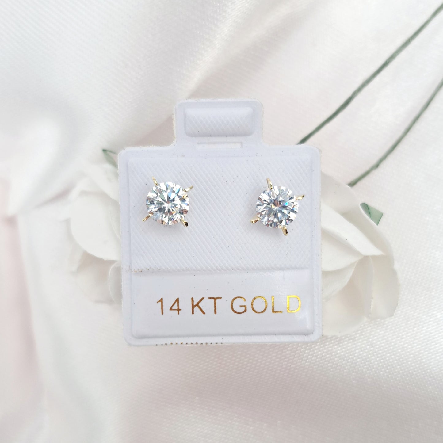 Broquel Zirconia Grande 14K