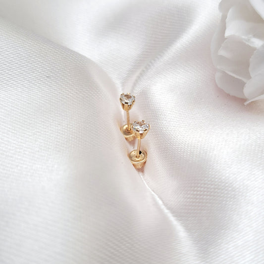 Broquel Zirconia Mini 14K