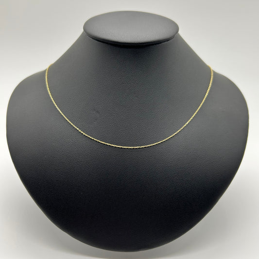 Cadena Delgada Sencilla de 50 cm de Oro 10K