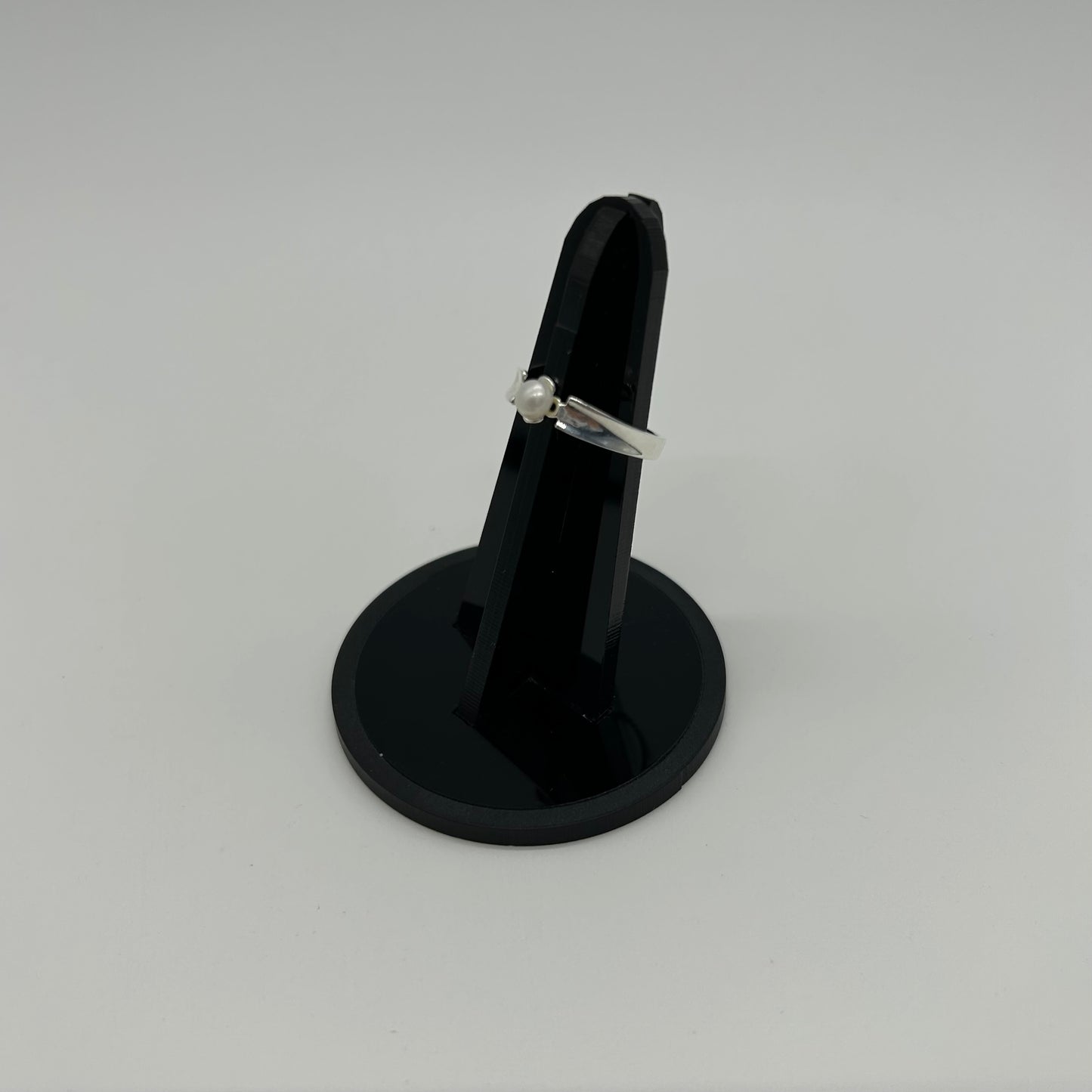 Anillo de Plata con Perla Liso