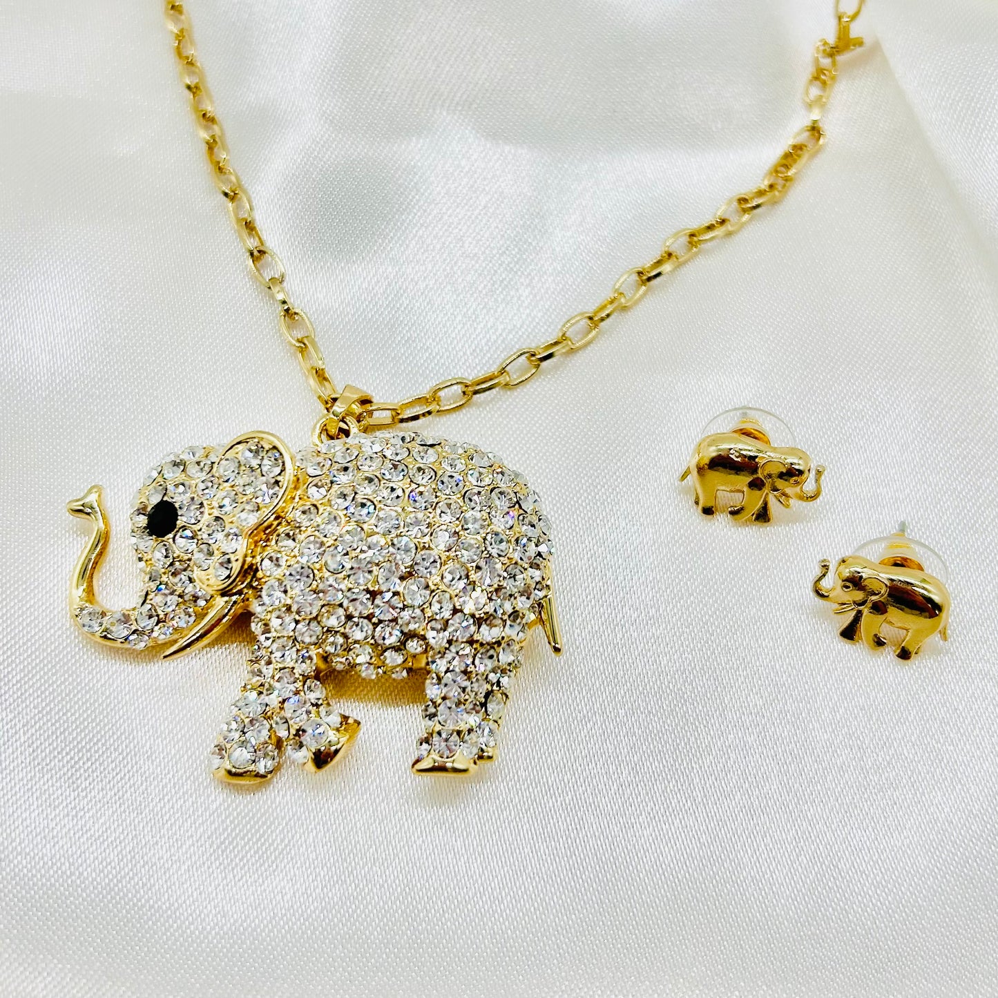 Conjunto de elefante de Oro Laminado