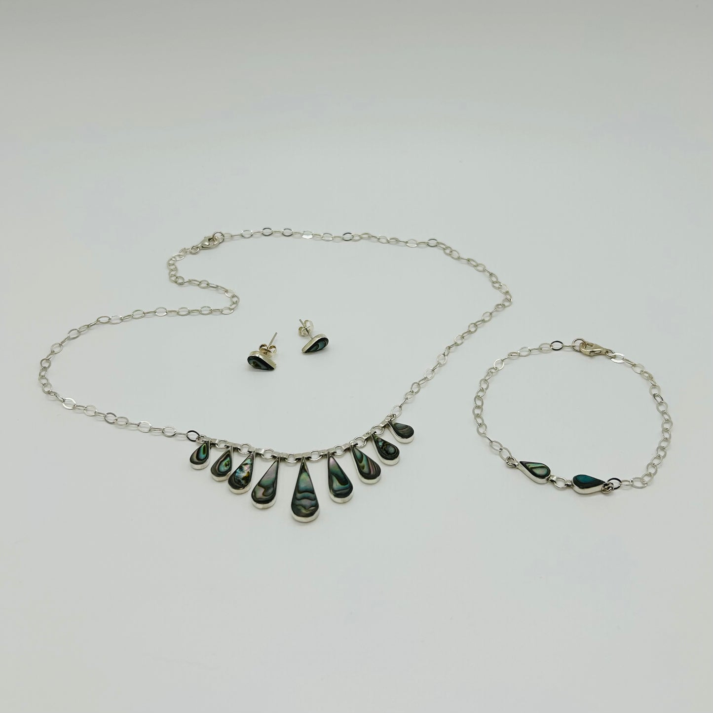 Conjunto de Piedras Naturales de Ópalo y Plata