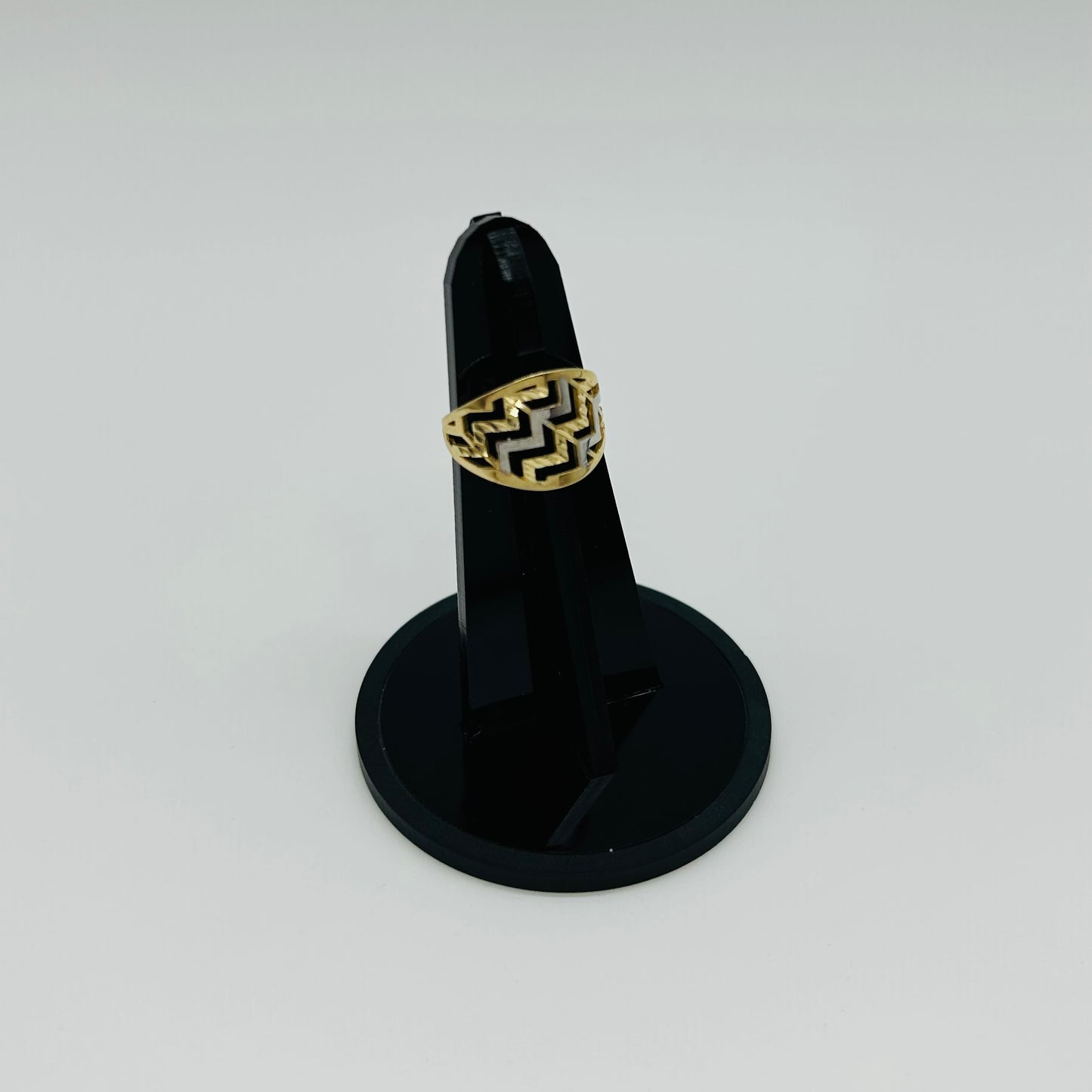 Anillo Calado de Grecas Oro 10K