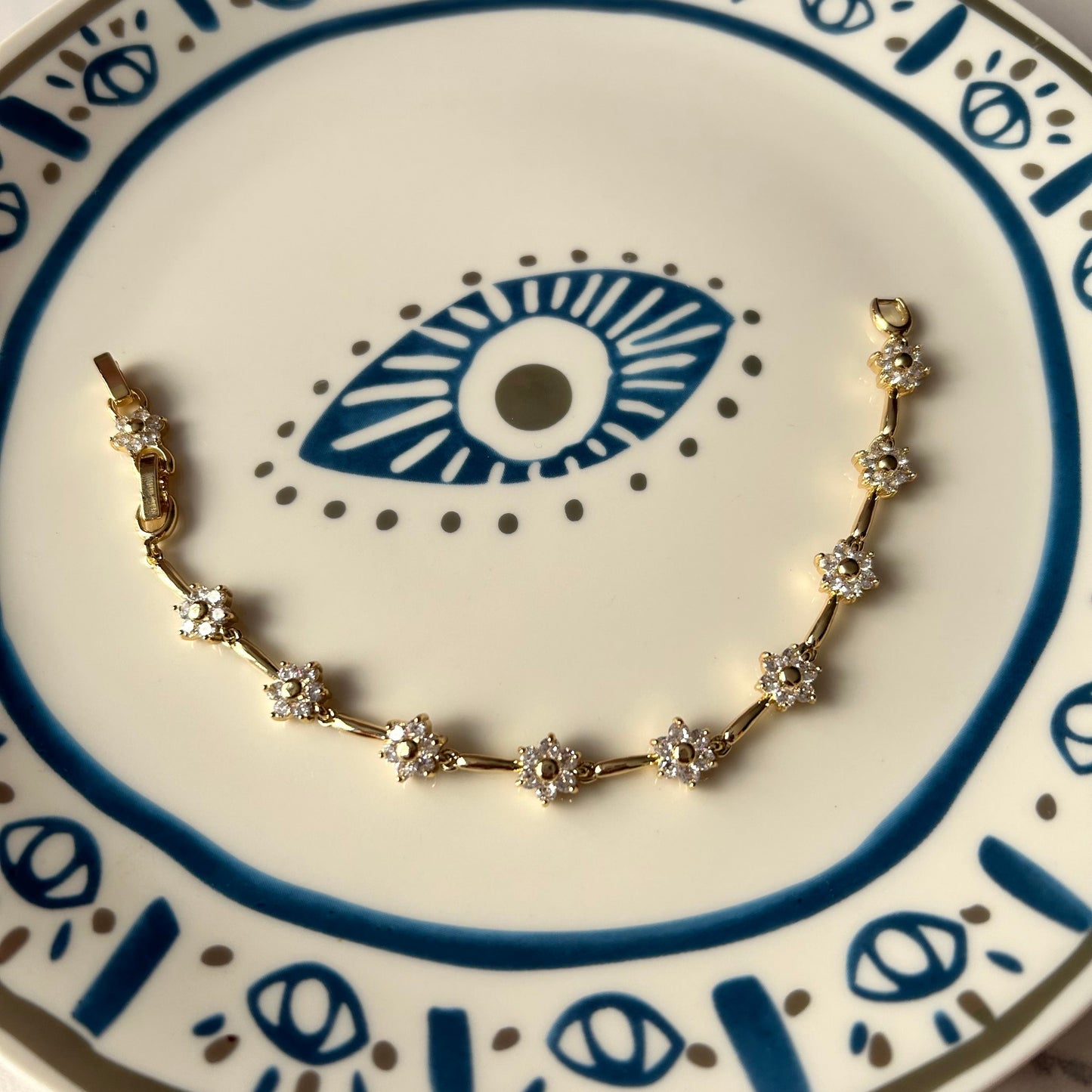 Pulsera de Flores con Zirconias