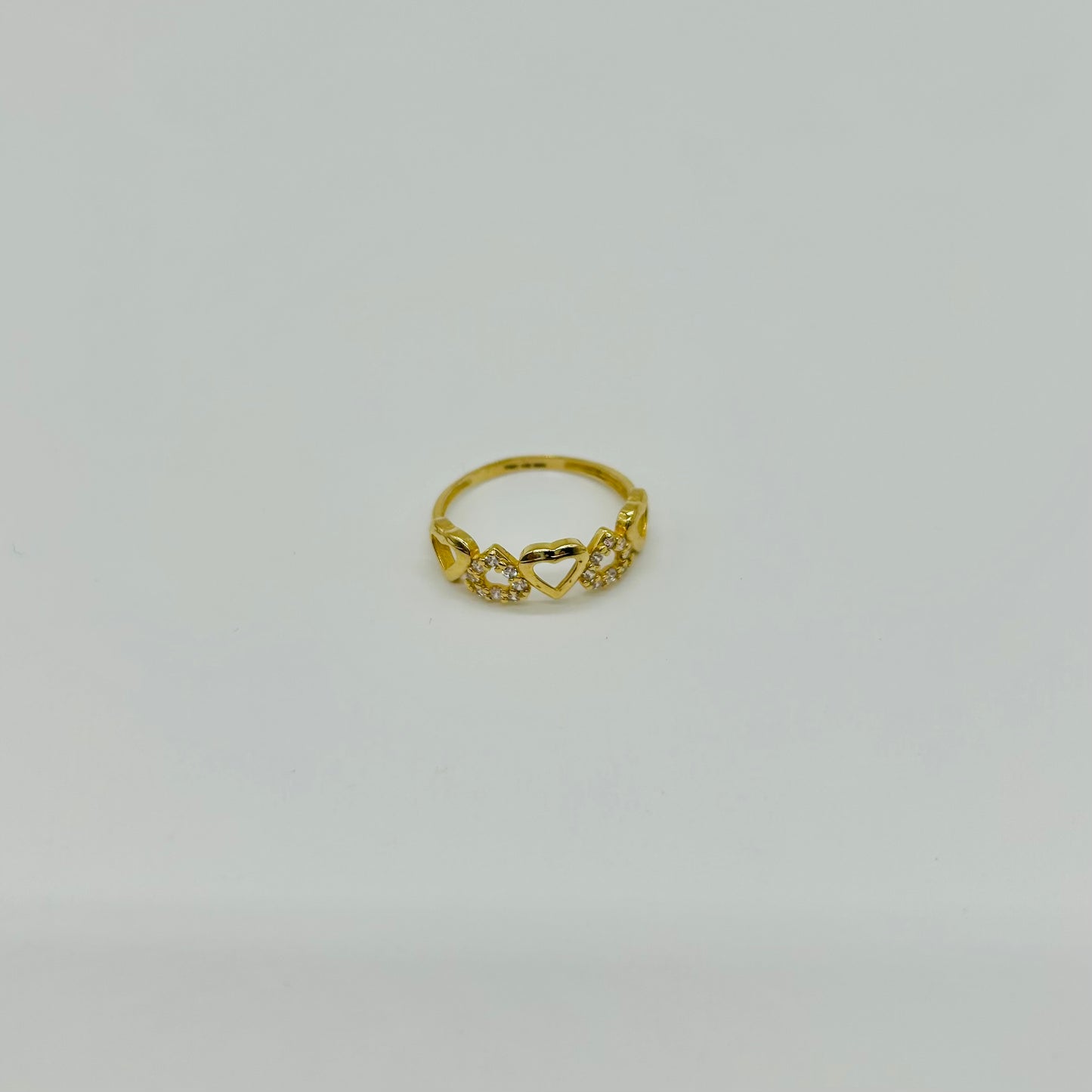 Anillo de corazones Oro 10k