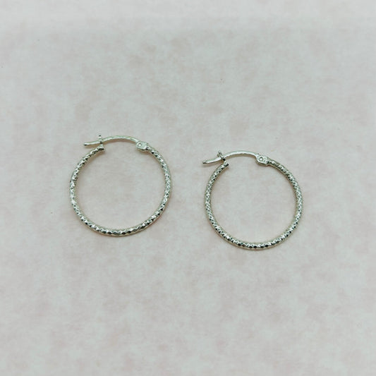 Arracadas Facetadas de Plata