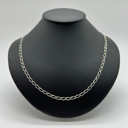 Cadena eslabones de plata