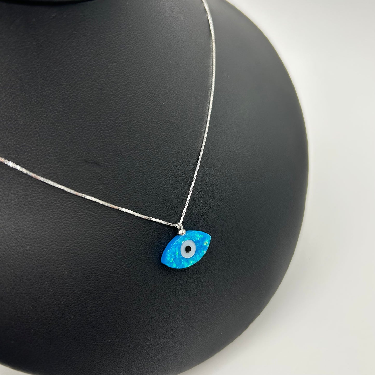 Collar Ojito Azul de Plata