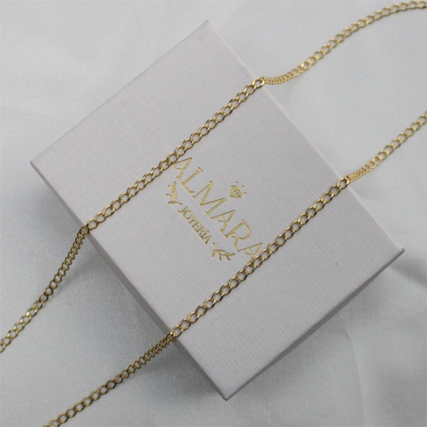 Cadena Barbada Oro 10K