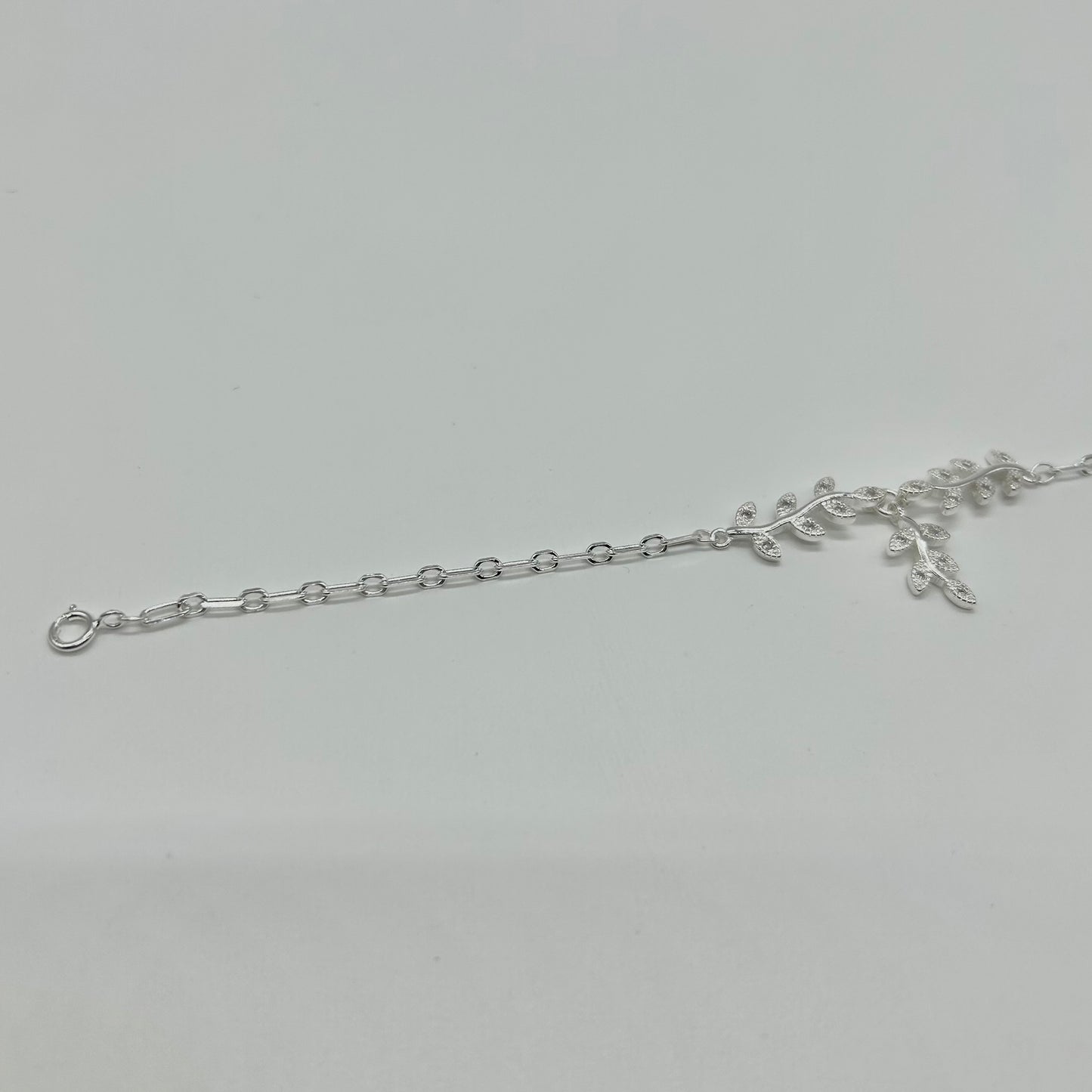 Pulsera Tres Hojas en Plata