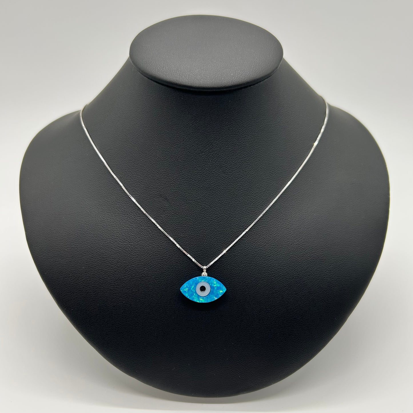 Collar Ojito Azul de Plata