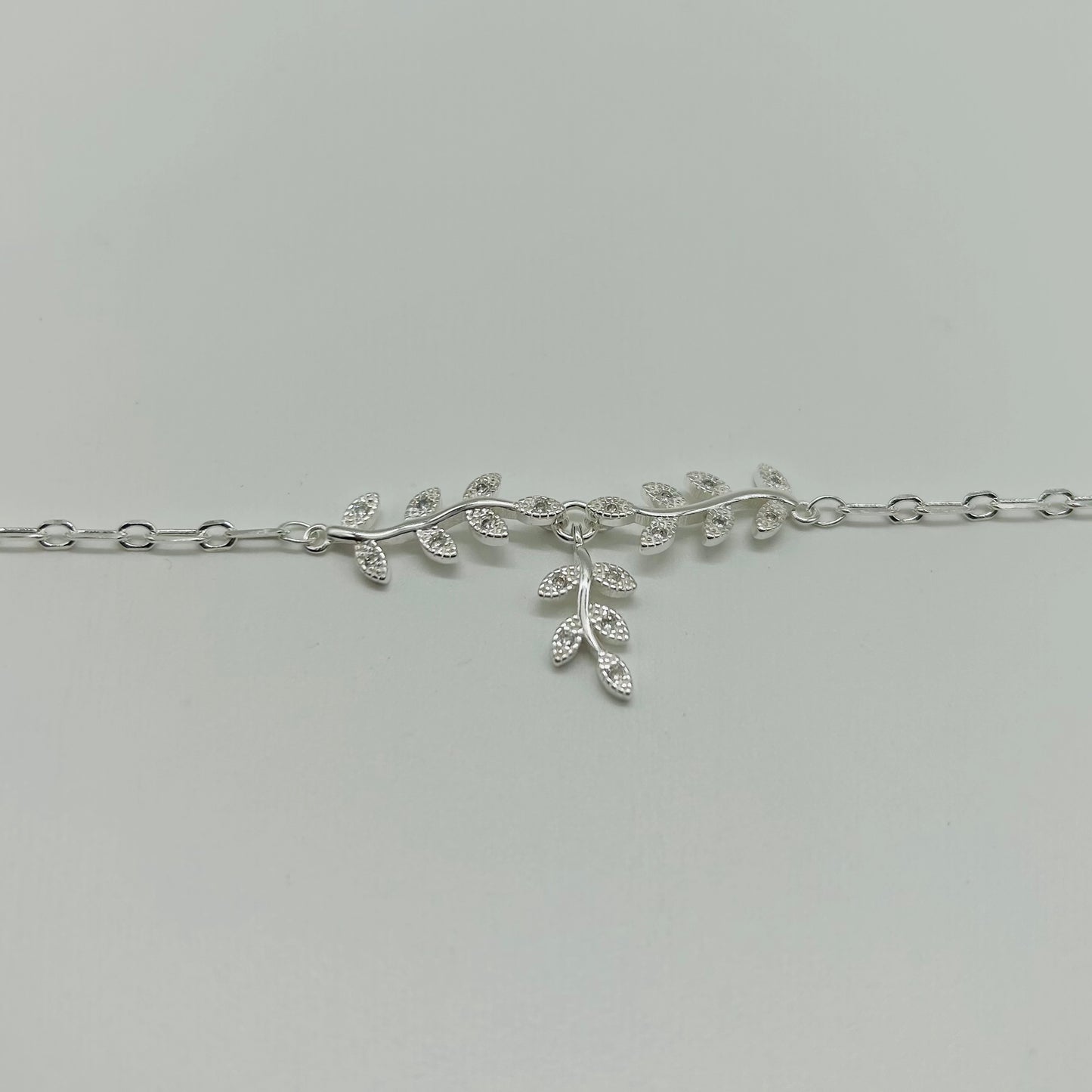 Pulsera Tres Hojas en Plata