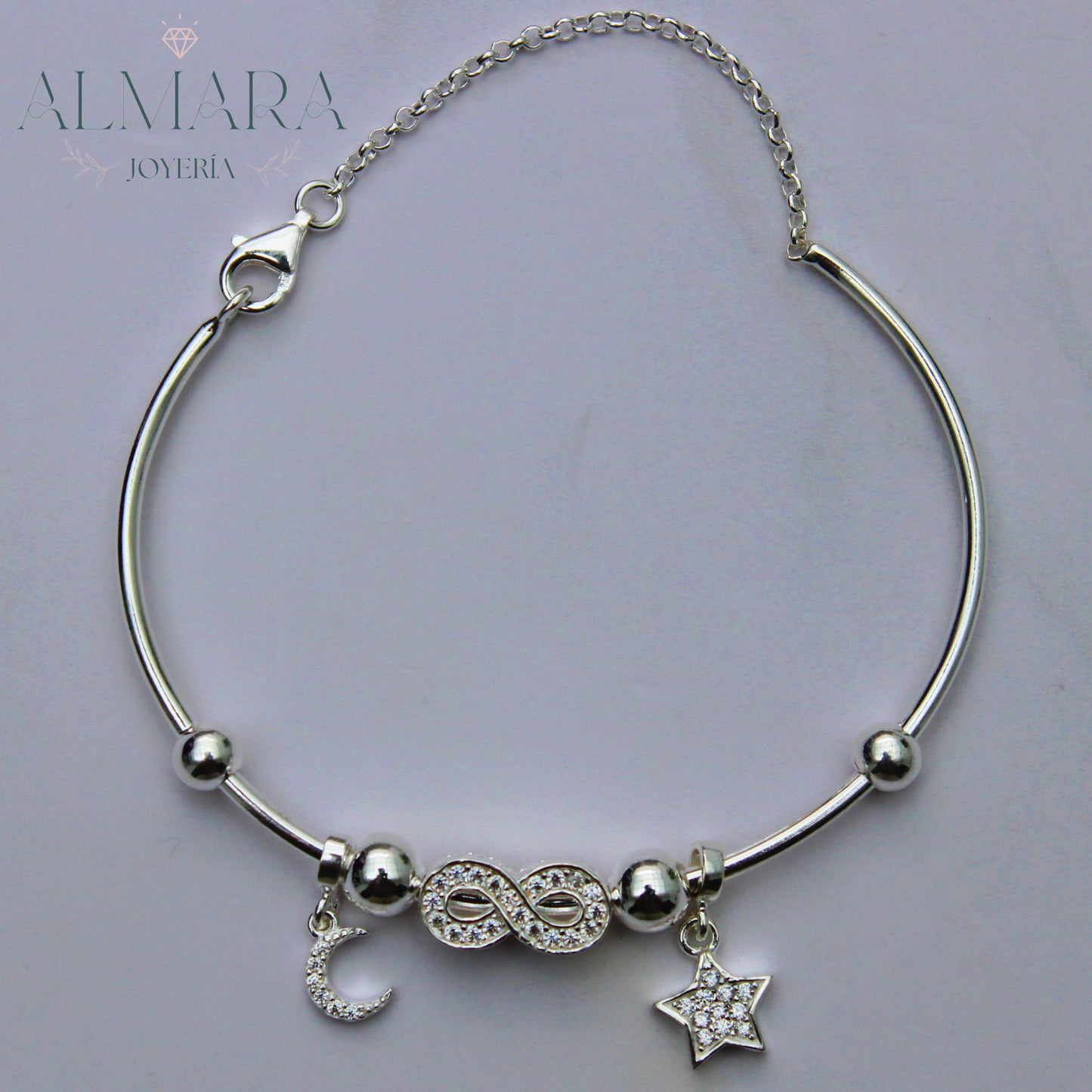 Brazalete Infinito Luna y Estrella