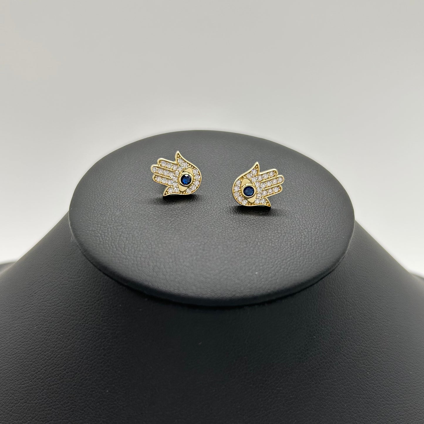 Aretes Manitas de Fátima de Oro 10K