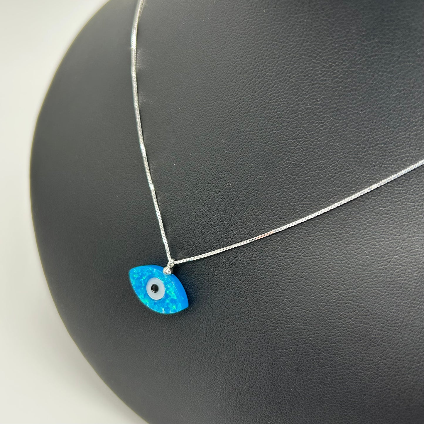 Collar Ojito Azul de Plata