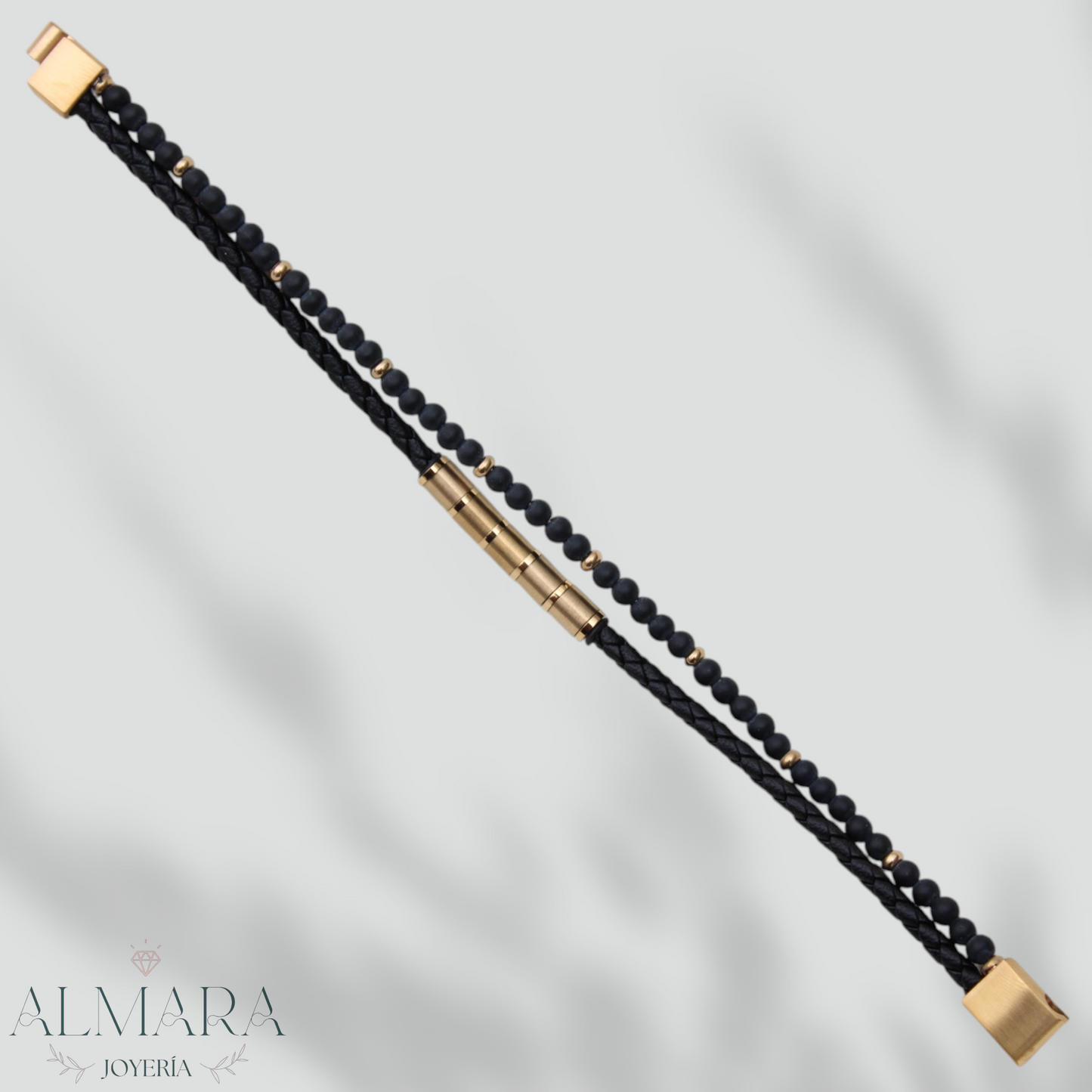 Pulsera Doble con Bolitas