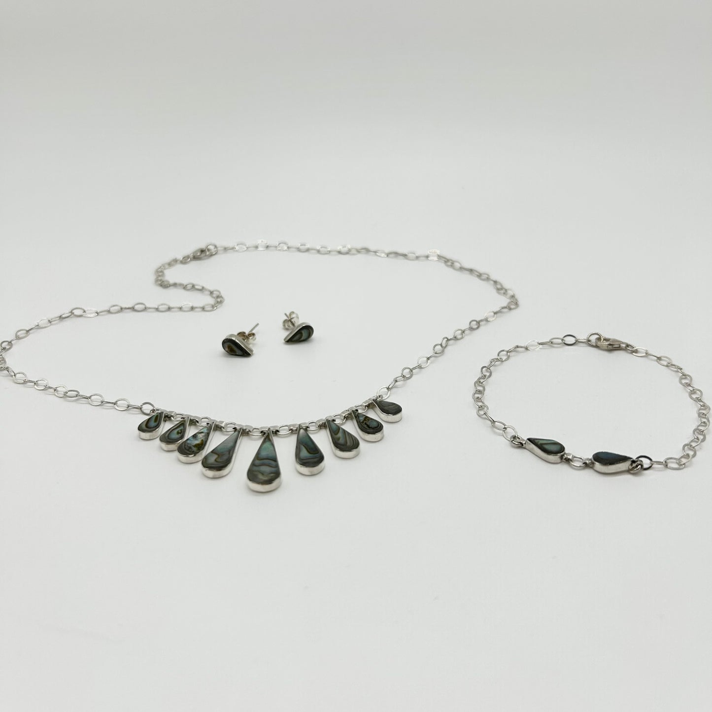 Conjunto de Piedras Naturales de Ópalo y Plata