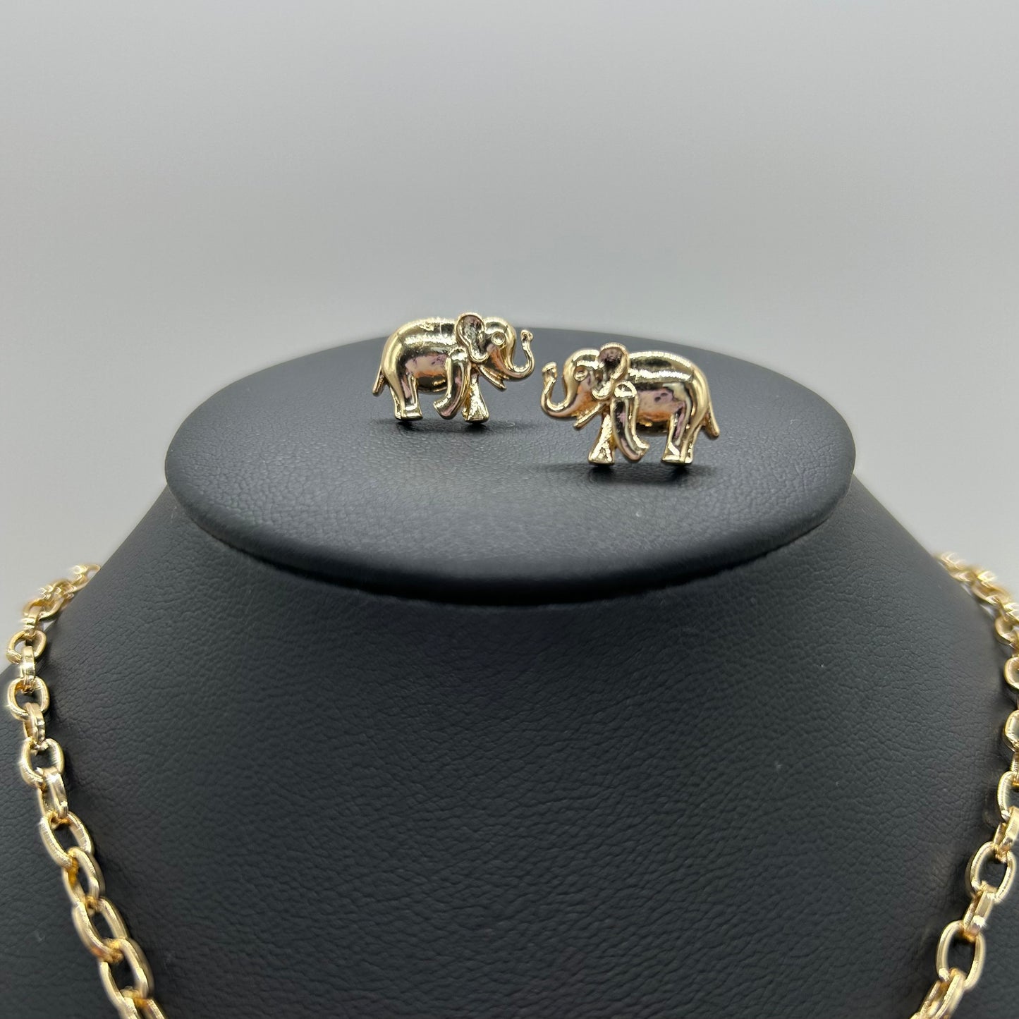 Conjunto de elefante de Oro Laminado