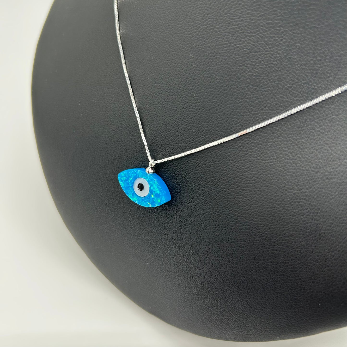 Collar Ojito Azul de Plata