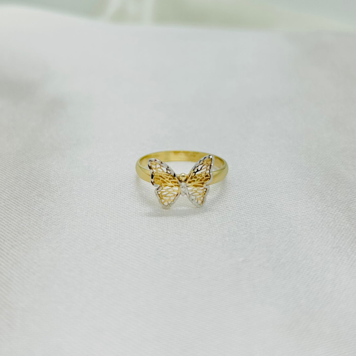 Anillo Mariposa en Dos Oros 10k