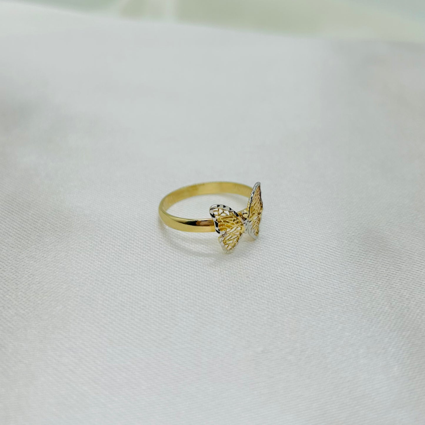 Anillo Mariposa en Dos Oros 10k