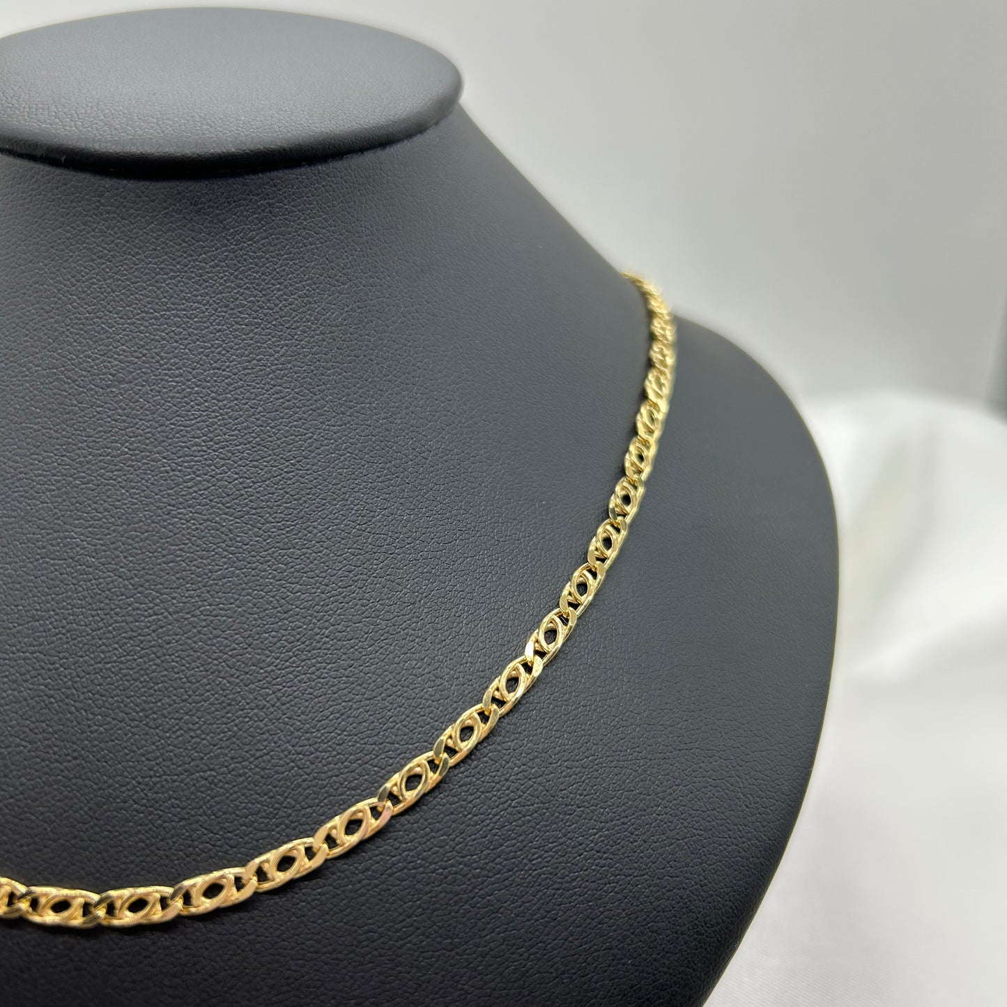 Cadena de Tejido Egipcio en Oro 10K