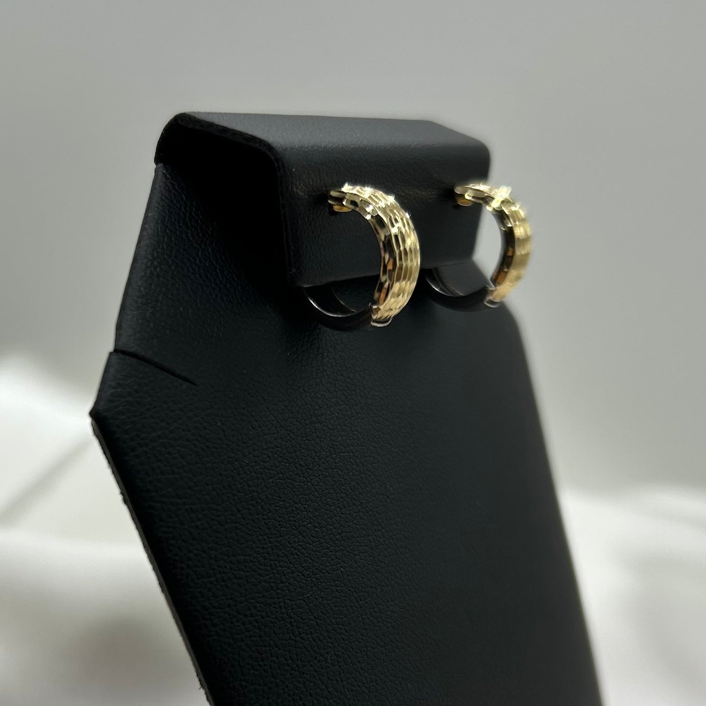 Huggies Combinada Diamantadas en Dos Oros de 14K