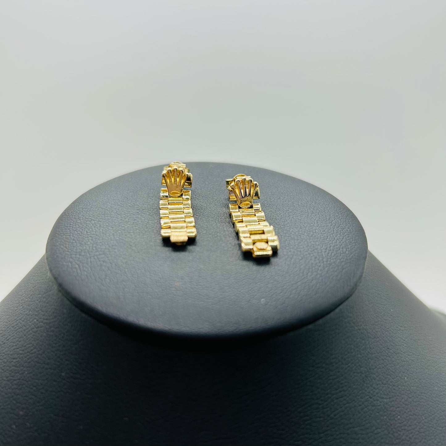 Aretes Rolex de Oro 14K