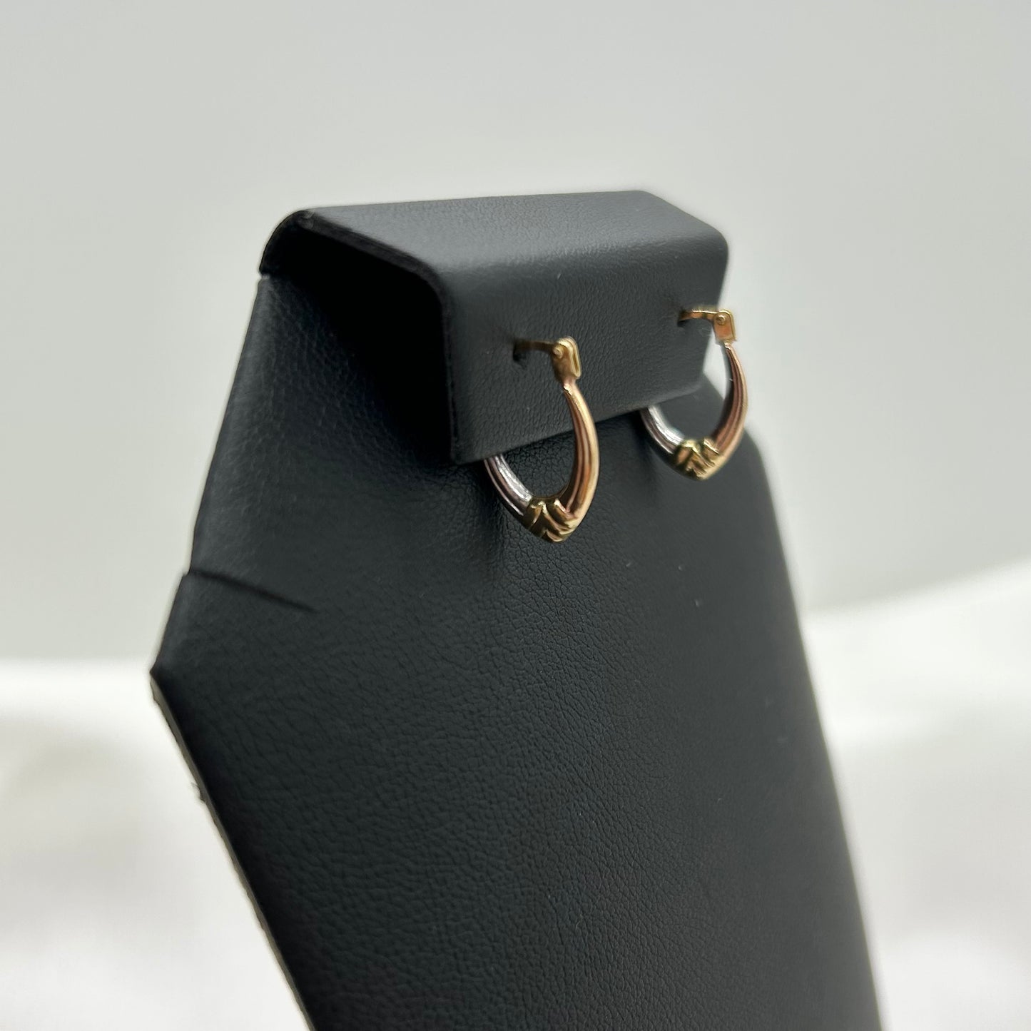 Arracadas en Tres Oros de 14K