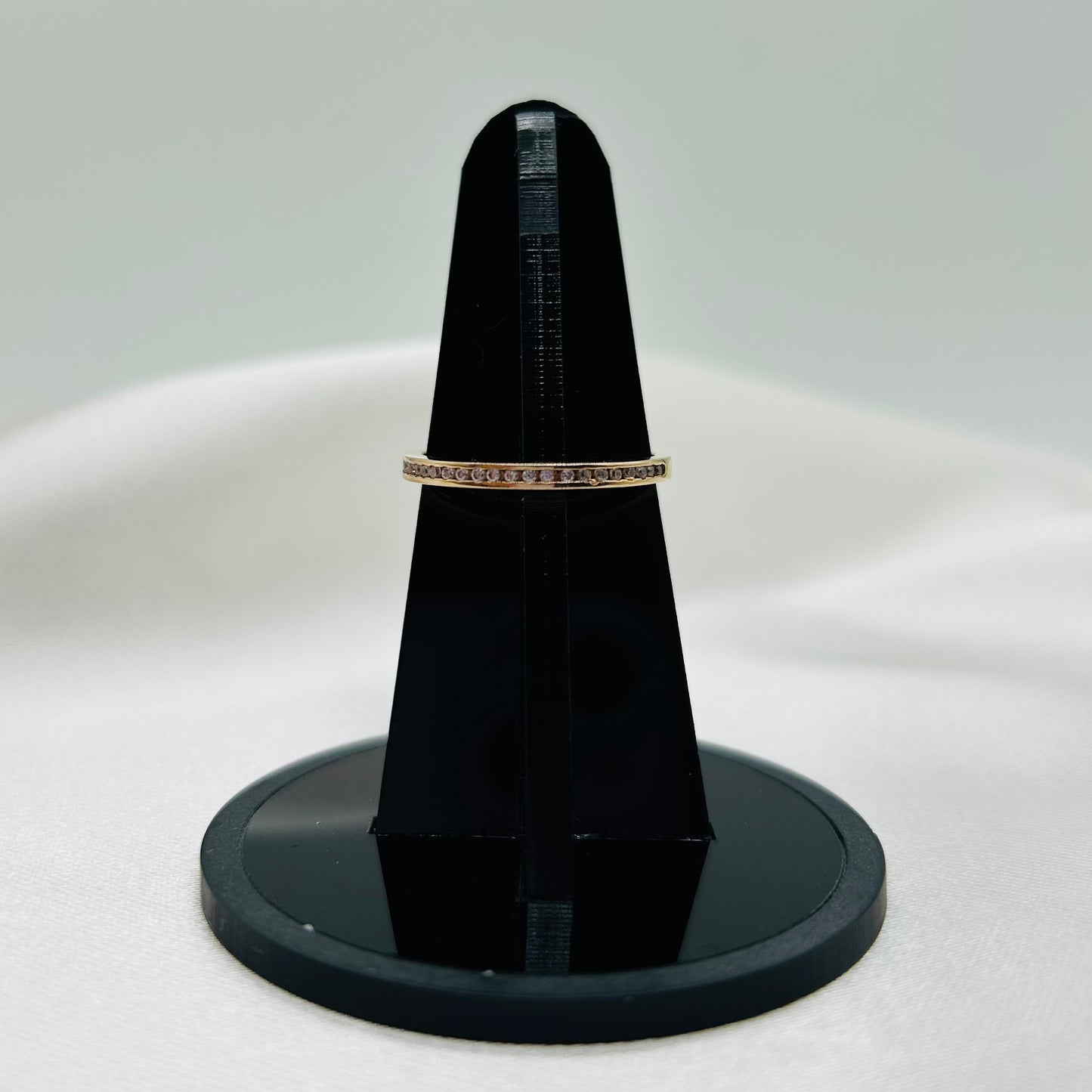 Anillo Churumbela con Zirconias Oro 14k