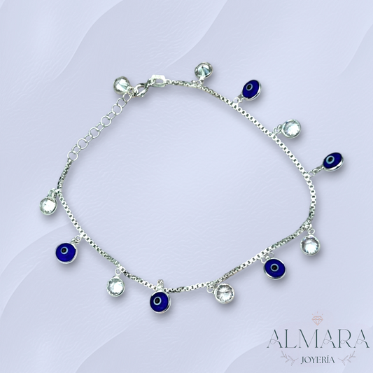 Pulsera de Ojo Turco con Zirconias