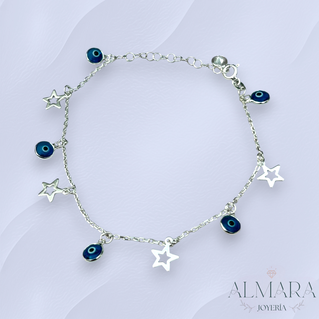Pulsera Estrella con Ojo Truco