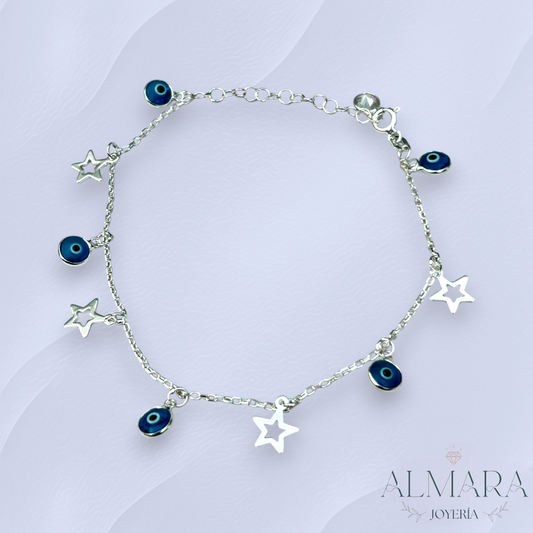 Pulsera Estrella con Ojo Truco
