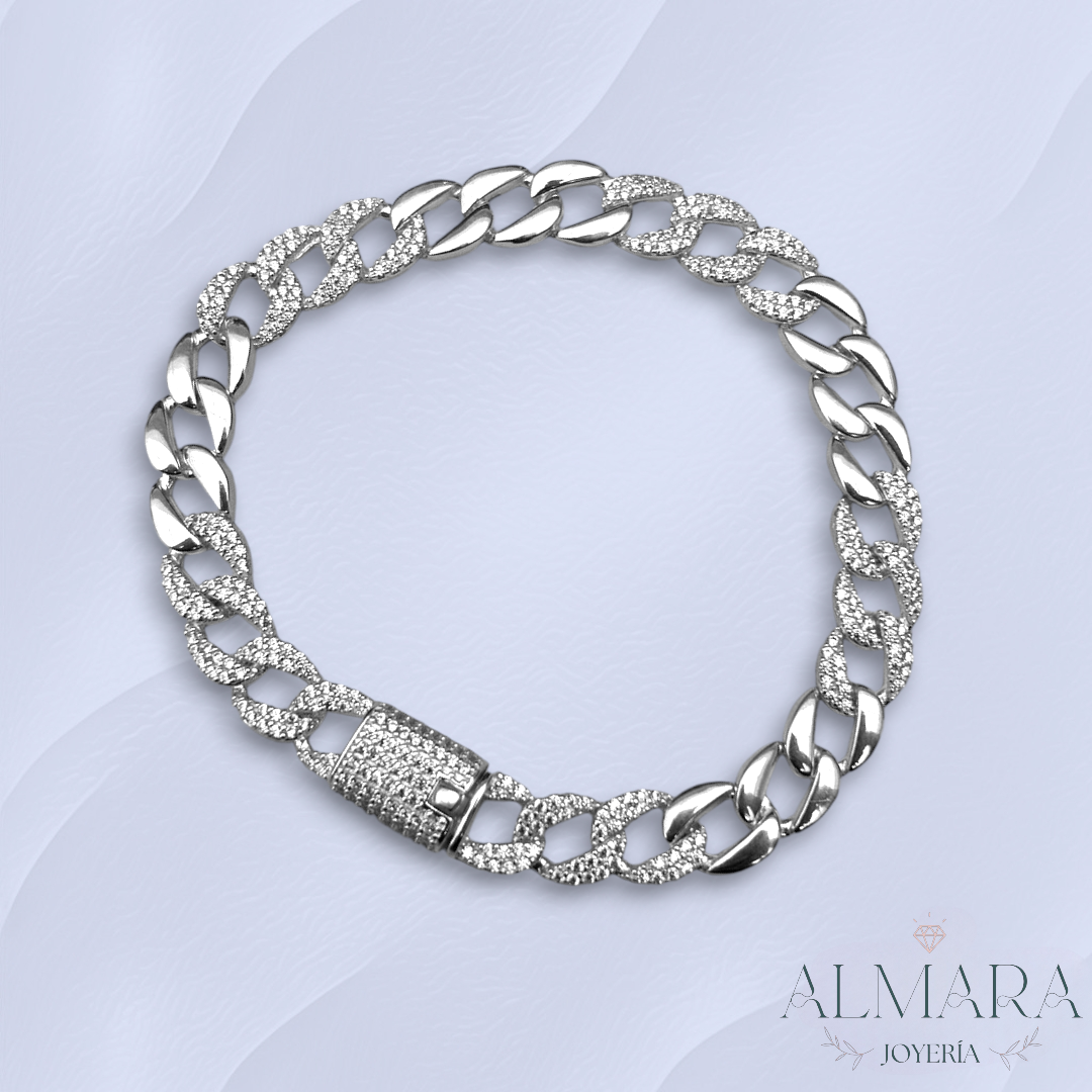 Pulsera Barbada con Zirconias
