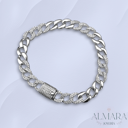 Pulsera Barbada con Zirconias