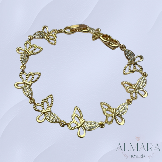 Pulsera de Mariposas con Zirconias