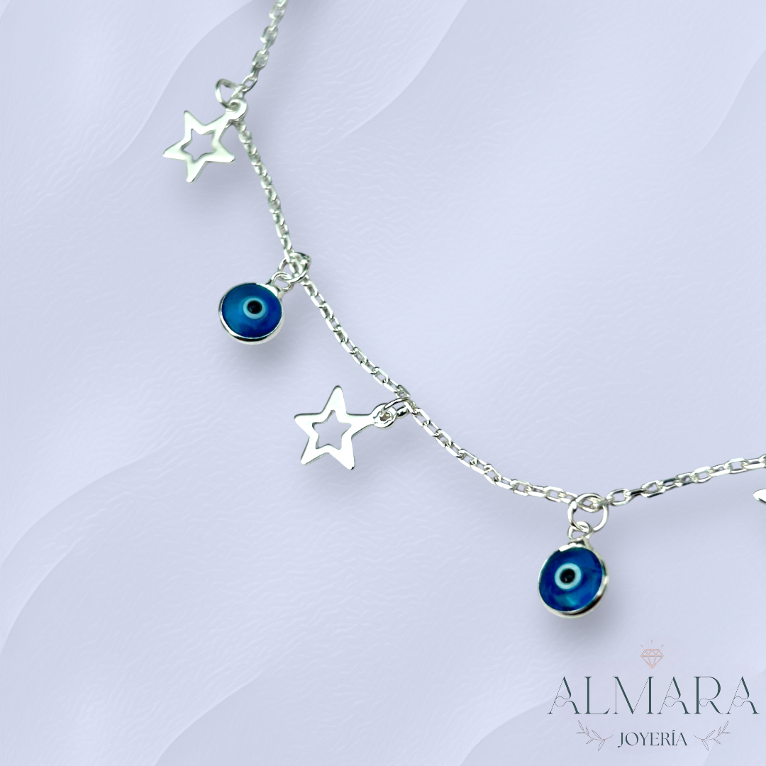 Pulsera Estrella con Ojo Truco