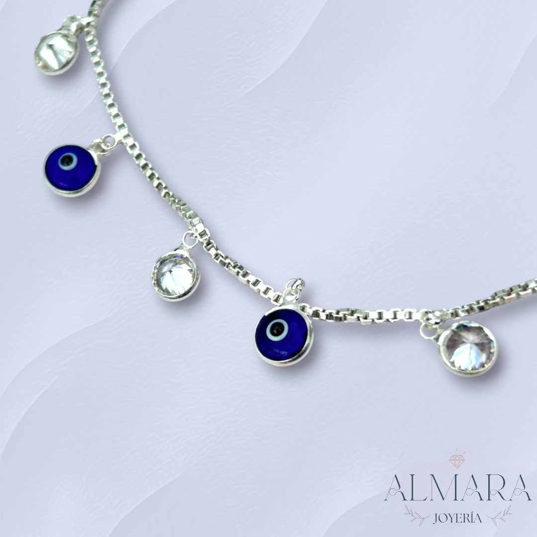 Pulsera de Ojo Turco con Zirconias