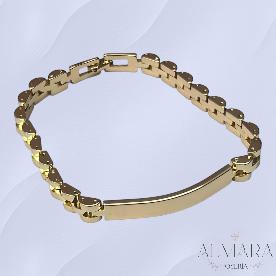 Rolex Oro Esclava De Plata Tipo Rolex Tejido Rolex Rolex Pulsera