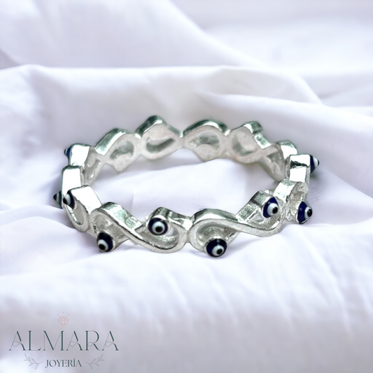 Anillo Churumbelas de Infinito y Ojo Turco