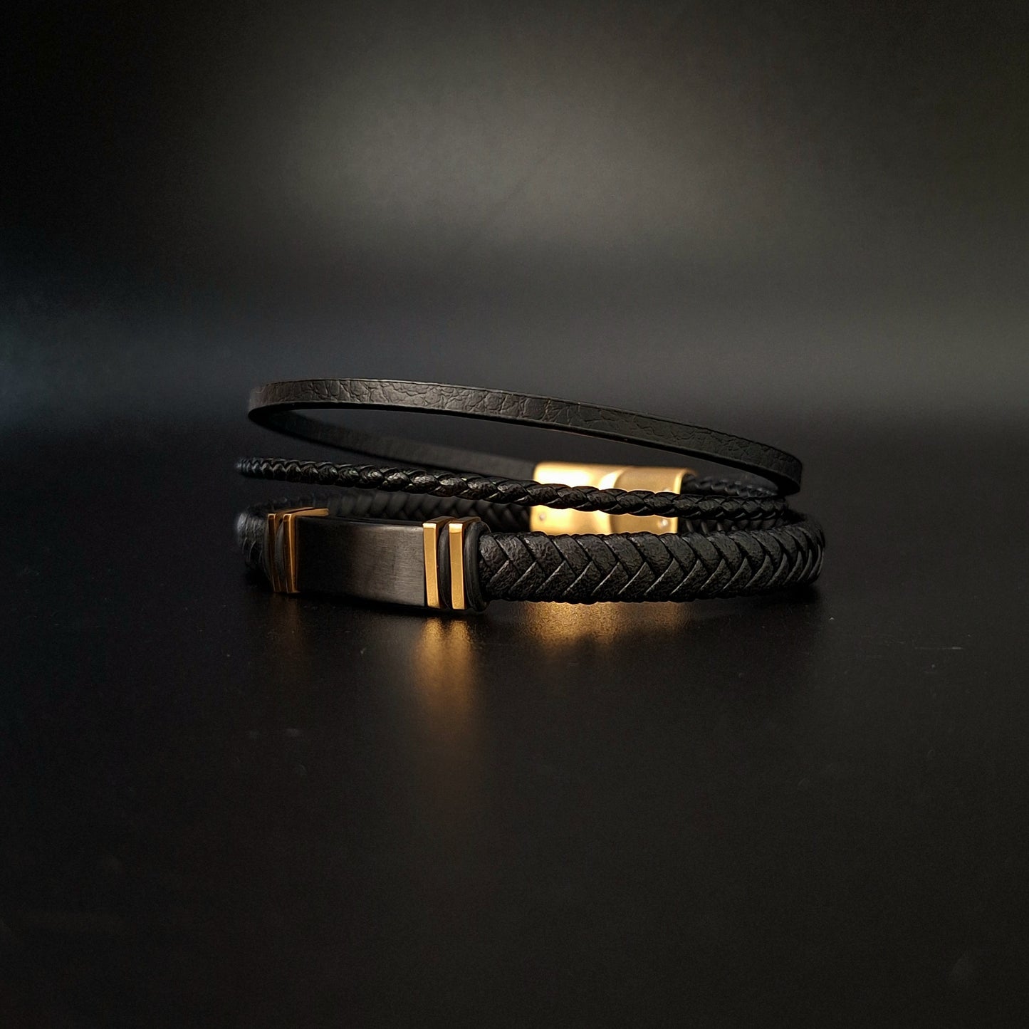 Pulsera Triple de Piel