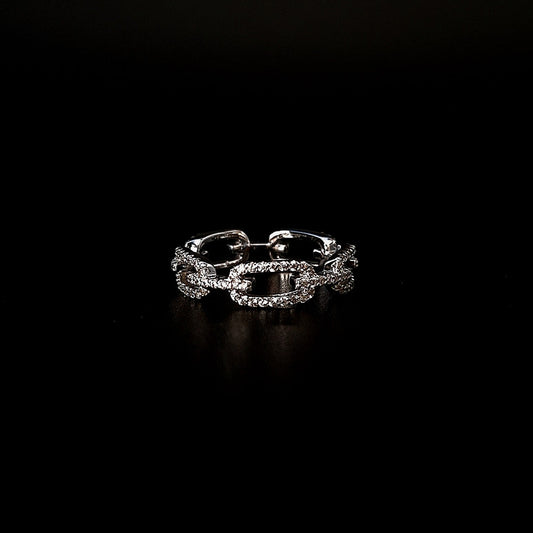 Anillo de Cadena con Zirconias