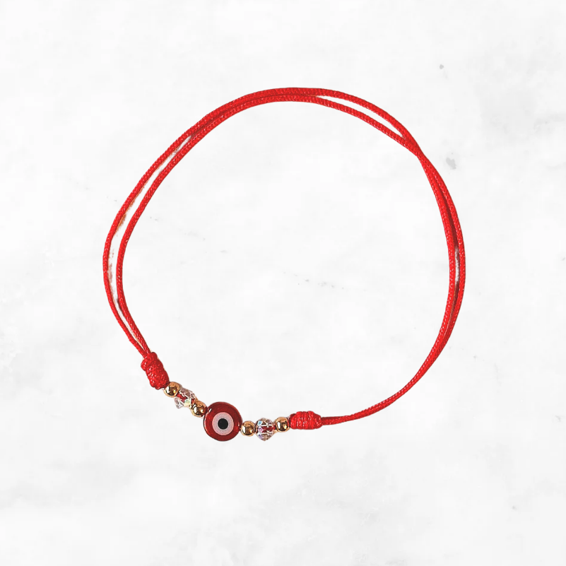 Pulsera Roja de Hilo Para la Buena Suerte