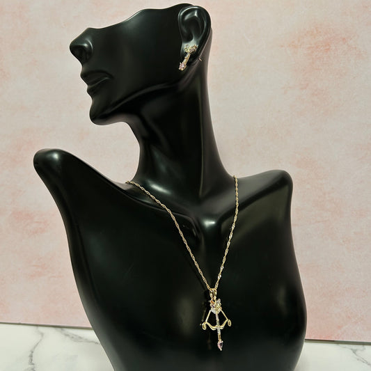 Conjunto Flechas Zirconias de Colores Pastel