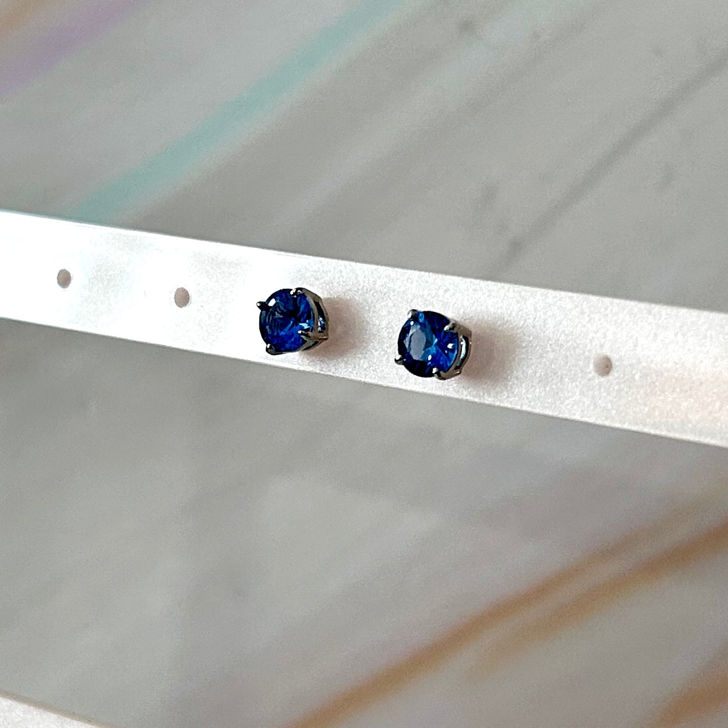 Aretes Azul Plata