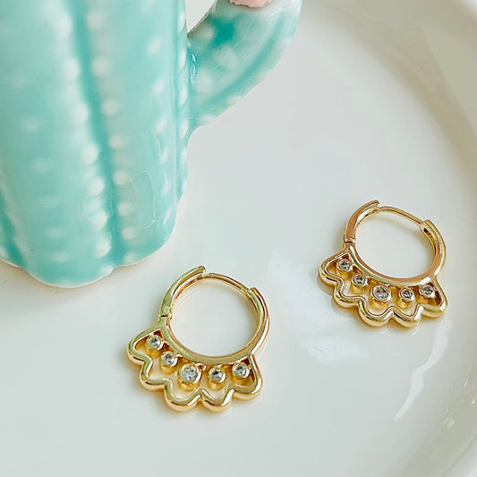 Huggies Abanico con Zirconias